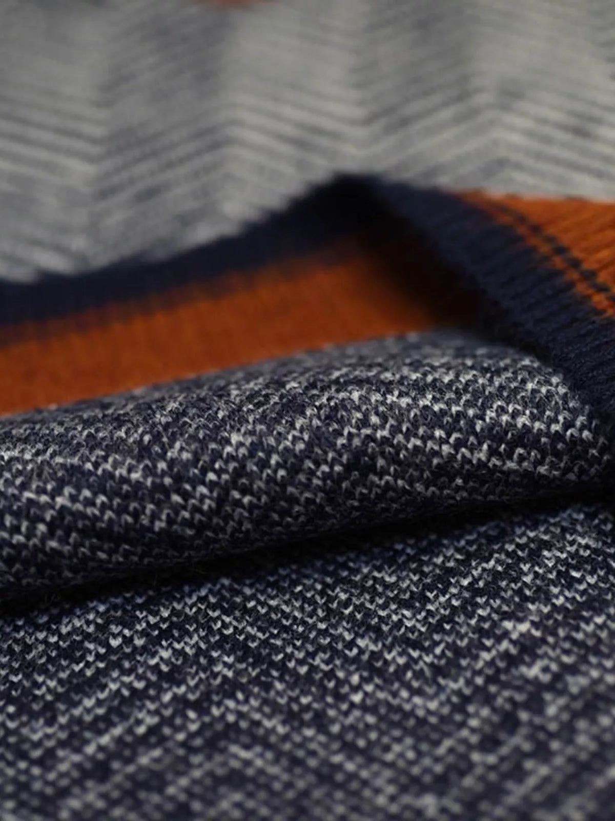 Trendsi Chevron Pattern V-Neck Knit Sweater Vest -