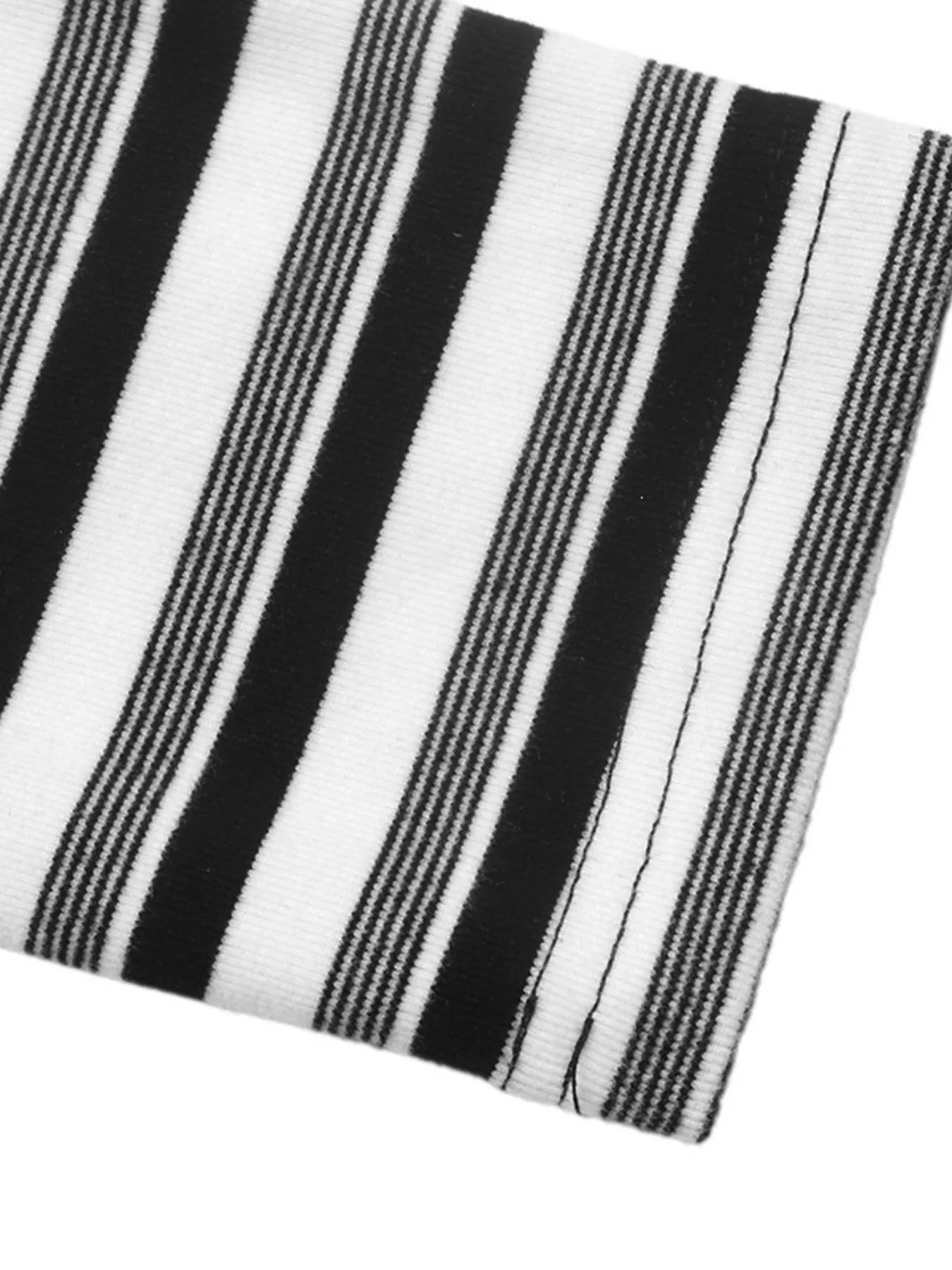 Trendsi Striped Polo Collar Midi Dress -