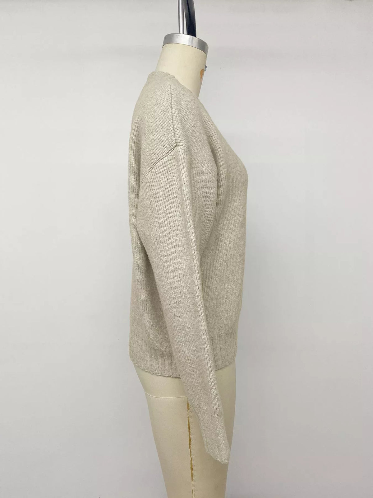 Trendsi Zip-Up Dropped Shoulder Cardigan -