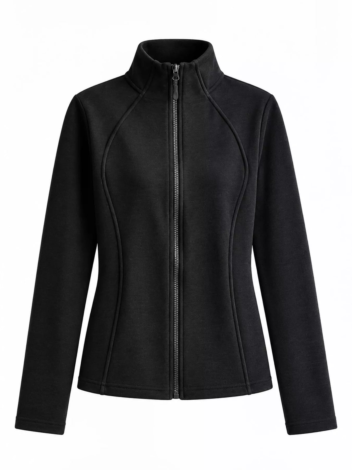 Slim-Fit Full-Zip Fleece Jacket — garment front