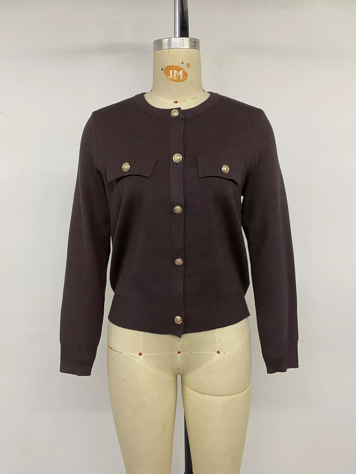 Button down long sleeve cardigan