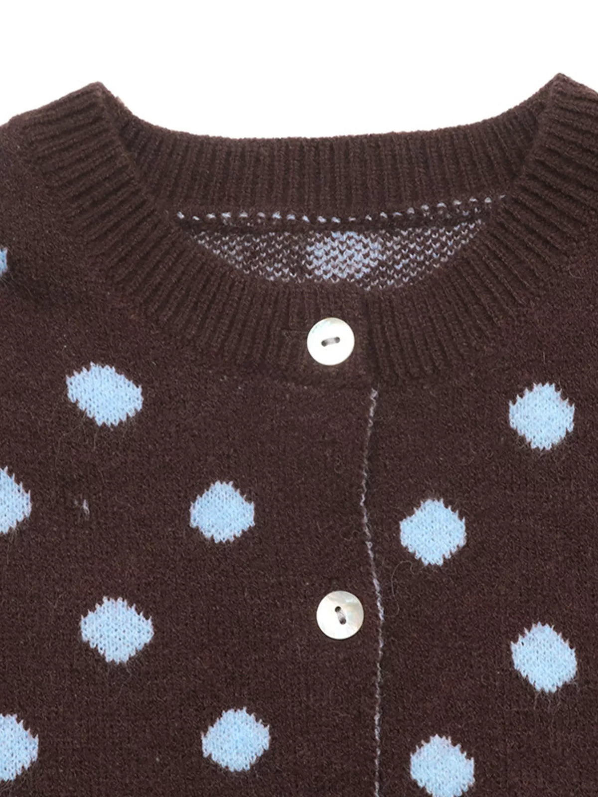 Trendsi Polka Dot Button Up Cardigan -