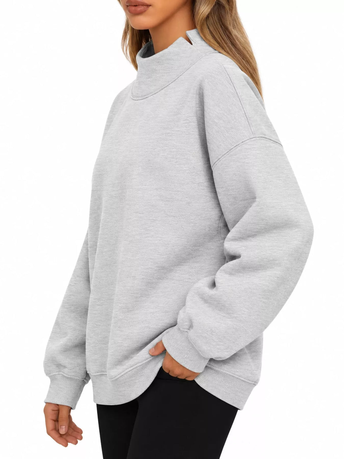 Oversized sweatshirt, gray side