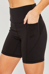 Trendsi Love Tree High Waist Seam Detail Active Shorts -