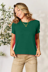Trendsi Basic Bae Full Size Round Neck Short Sleeve T-Shirt Plus Size -