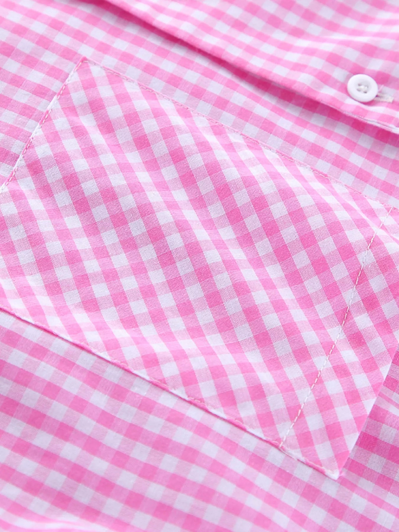 Trendsi Gingham Button-Down Top and Pants Loungewear Set -