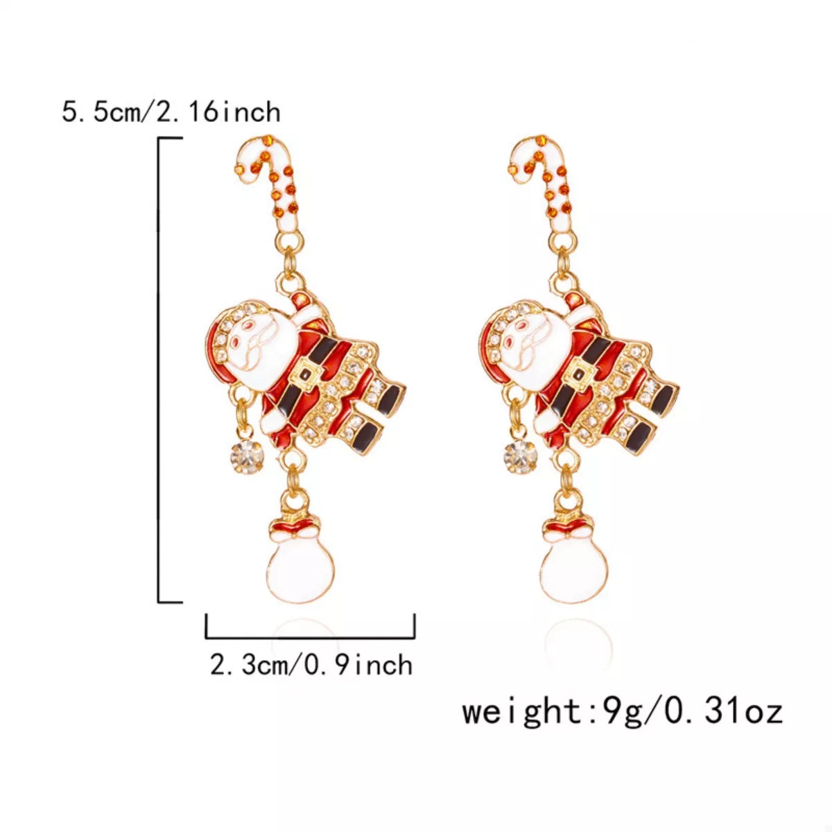 Trendsi Christmas Santa Drop Earrings -