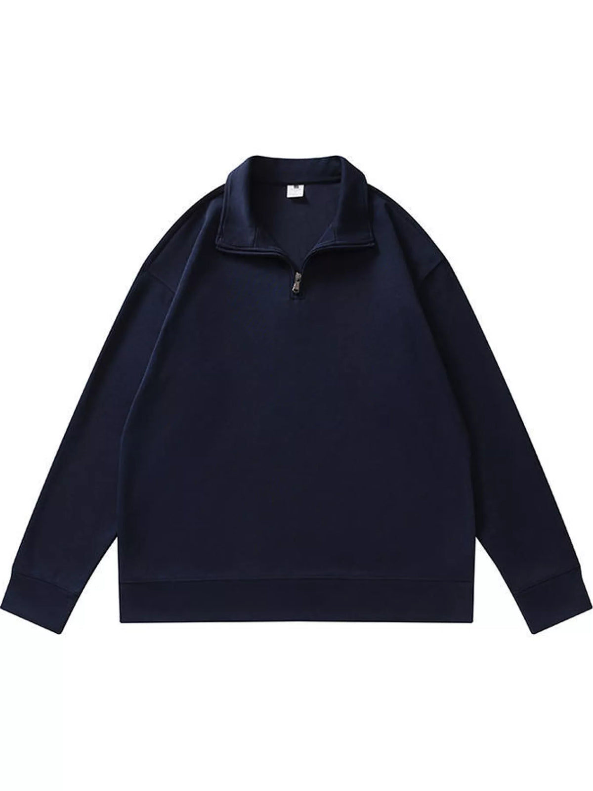 Quarter-Zip Long Sleeve Sweatshirt — garment front