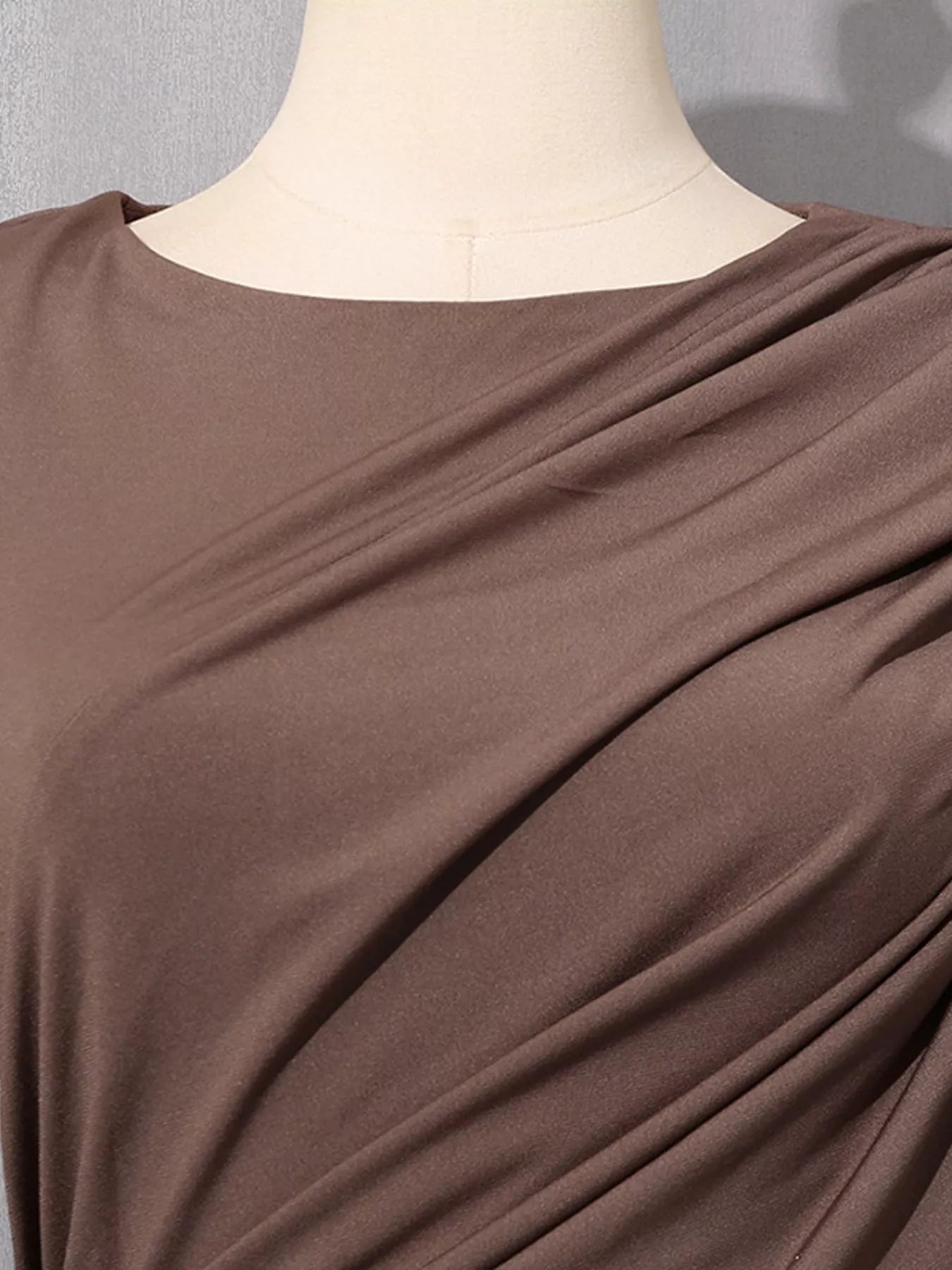 Trendsi Ruched Long-Sleeve Maxi Dress with Cutout Detail -