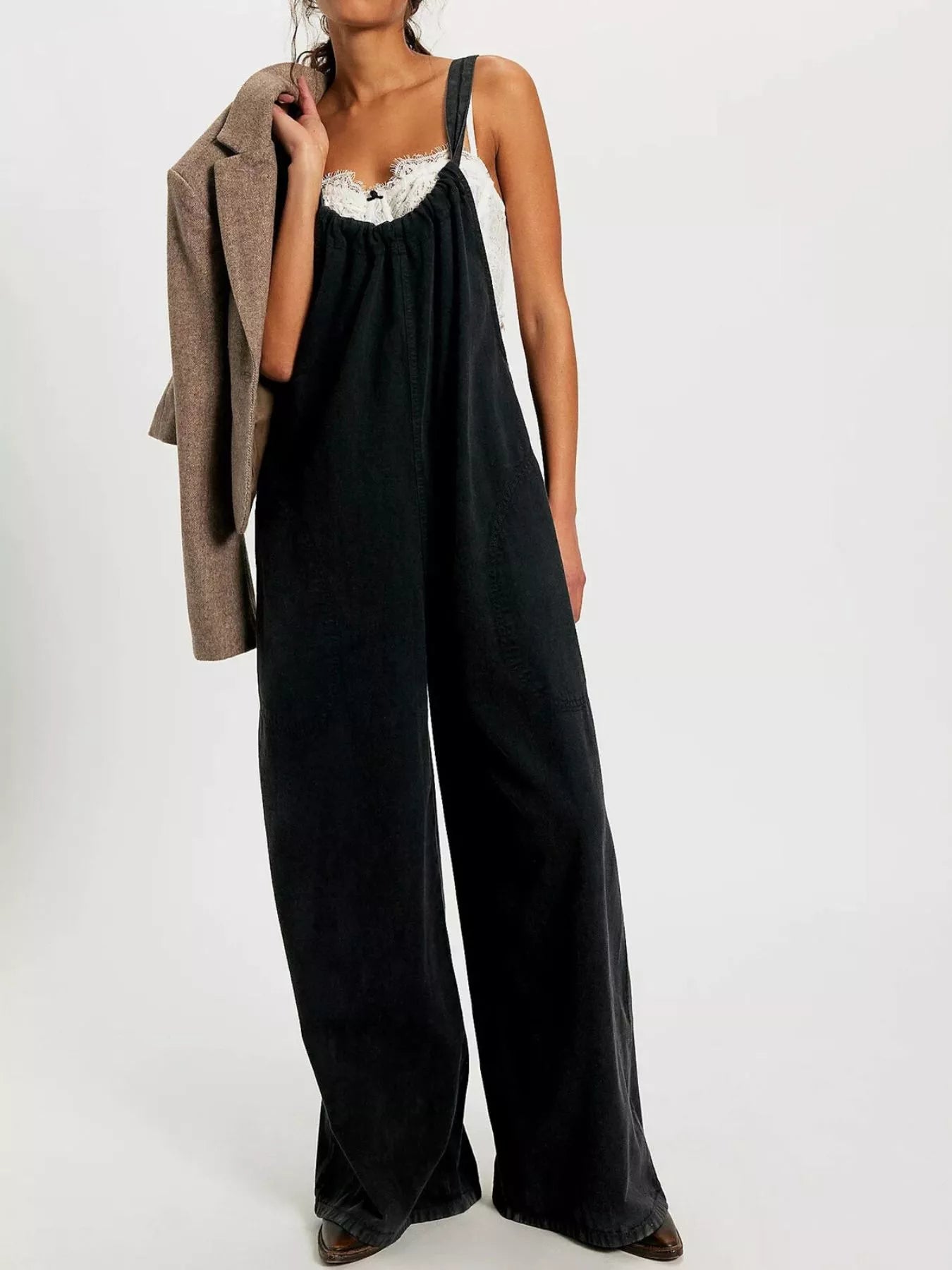 Trendsi Sleeveless Wide-Leg Jumpsuit -