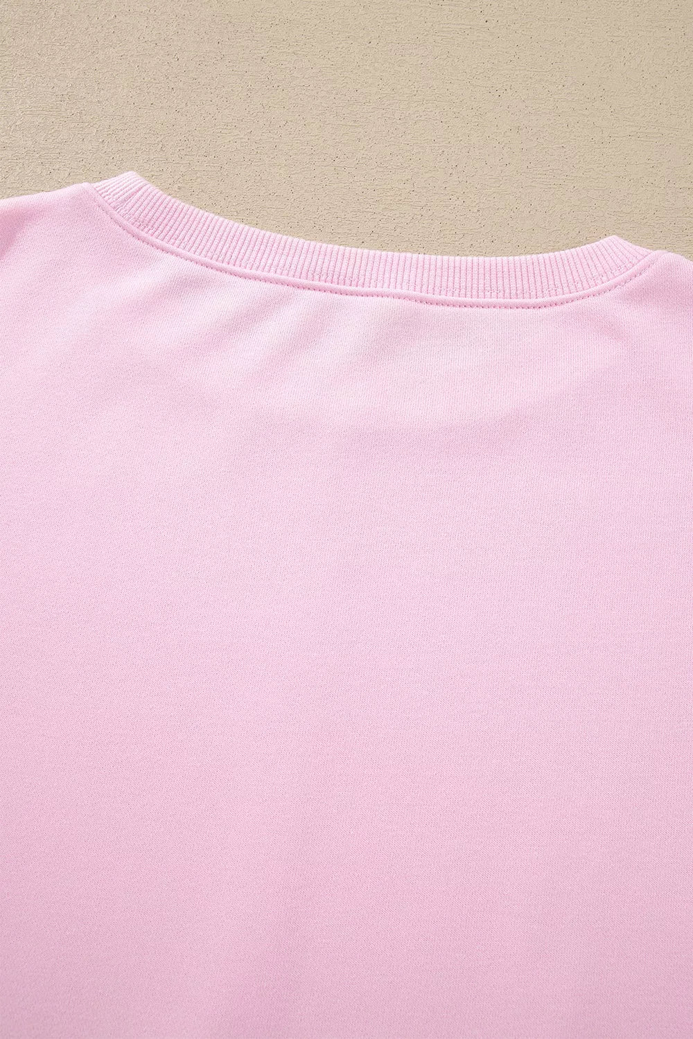 Lace-detail sweatshirt, back neckline detail