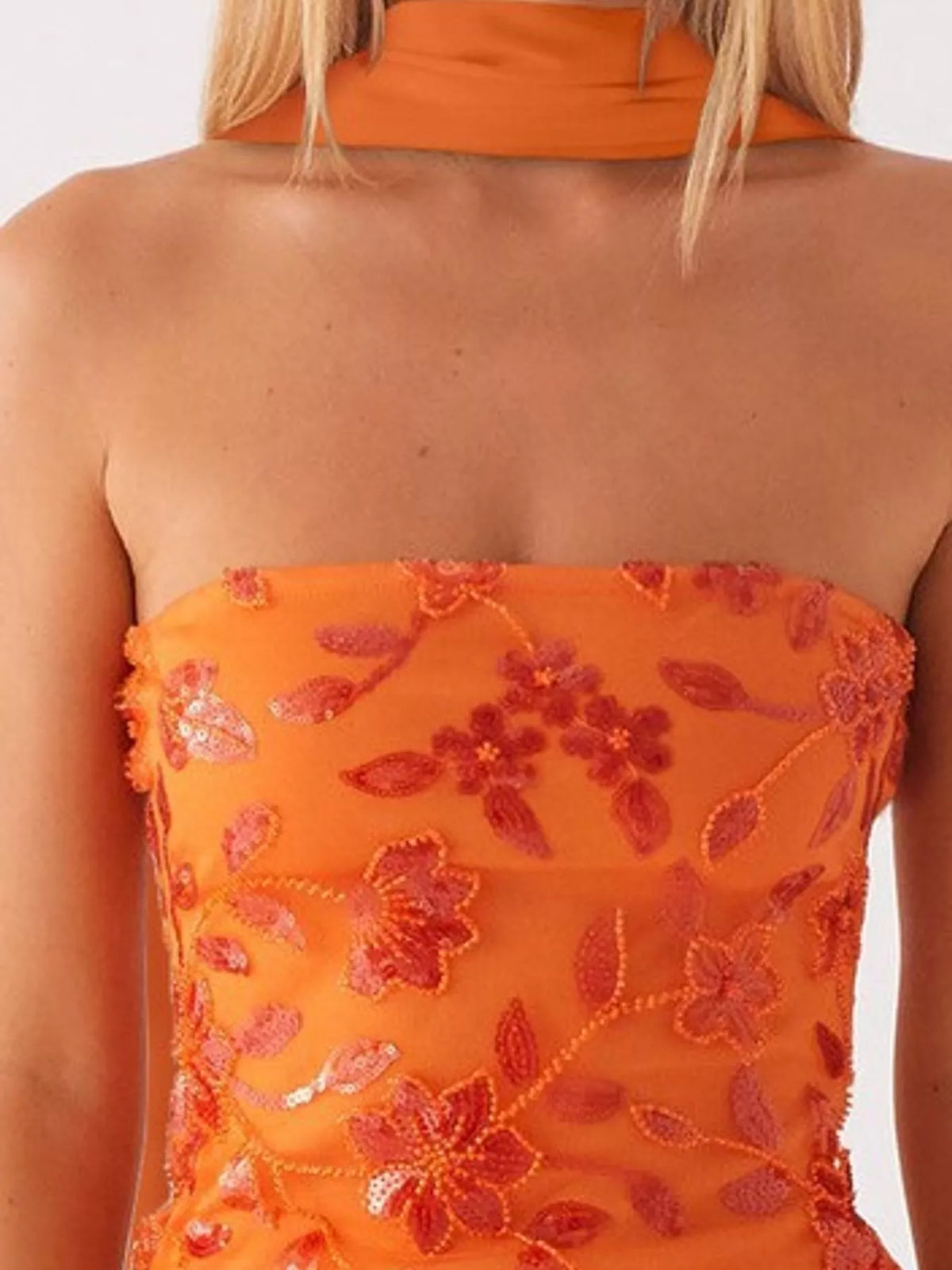 strapless mini dress, construction and design details