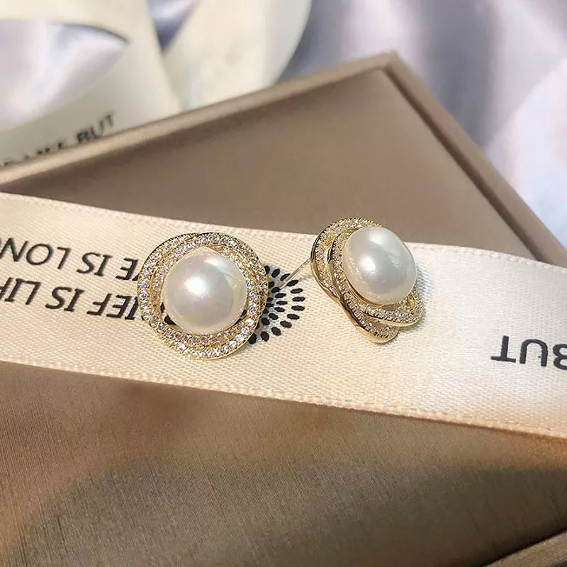 Trendsi Pearl Stud Earrings -
