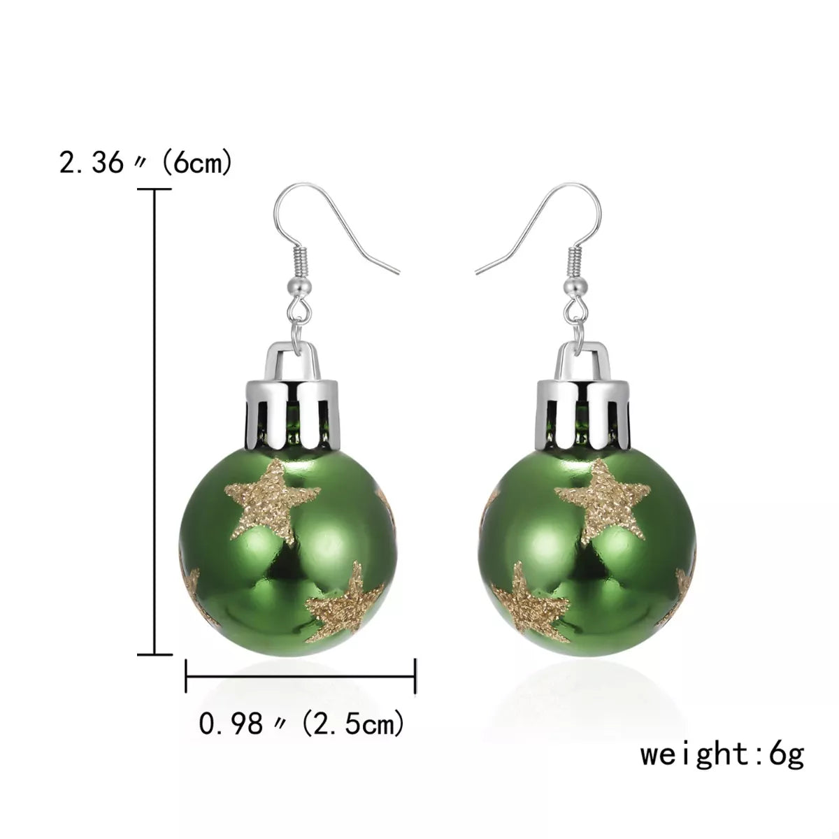 Trendsi Christmas Ball Drop Earrings -