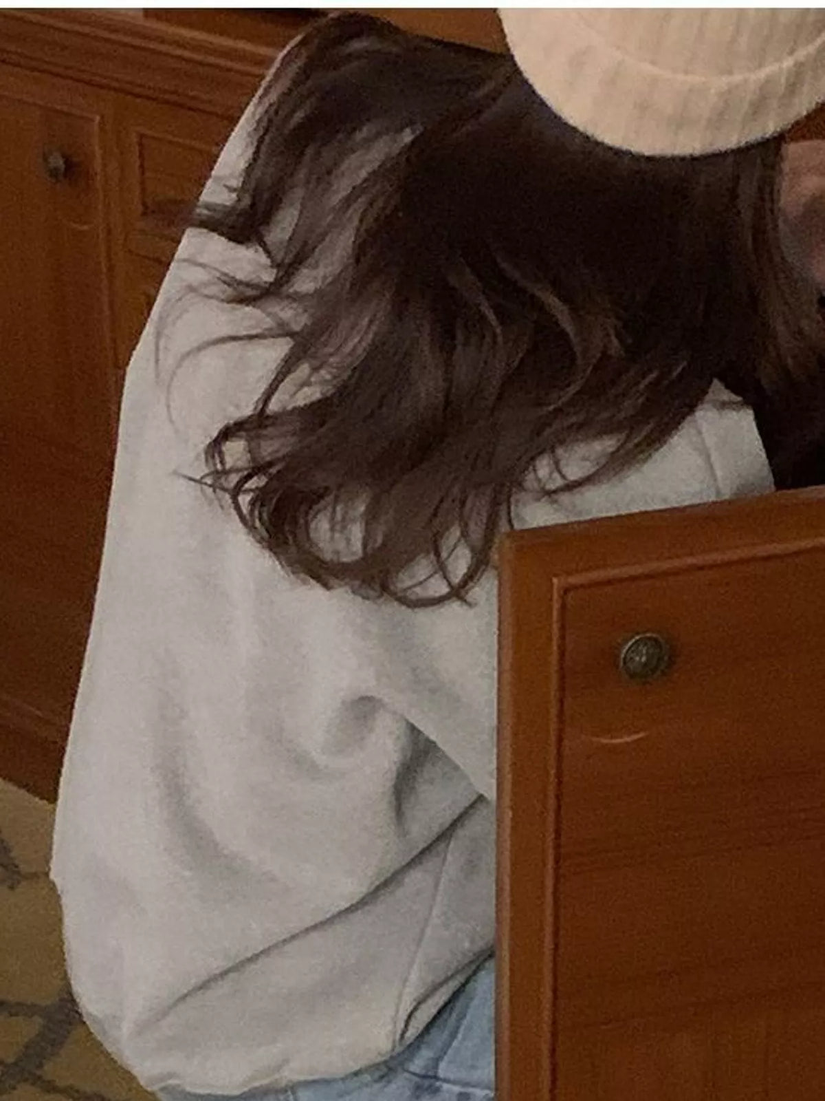 Oversized Graphic Crewneck Sweatshirt — side view