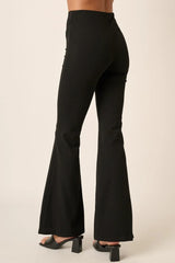 Trendsi Mittoshop Crepe Knit Elastic Waist Flare Leg Pants -