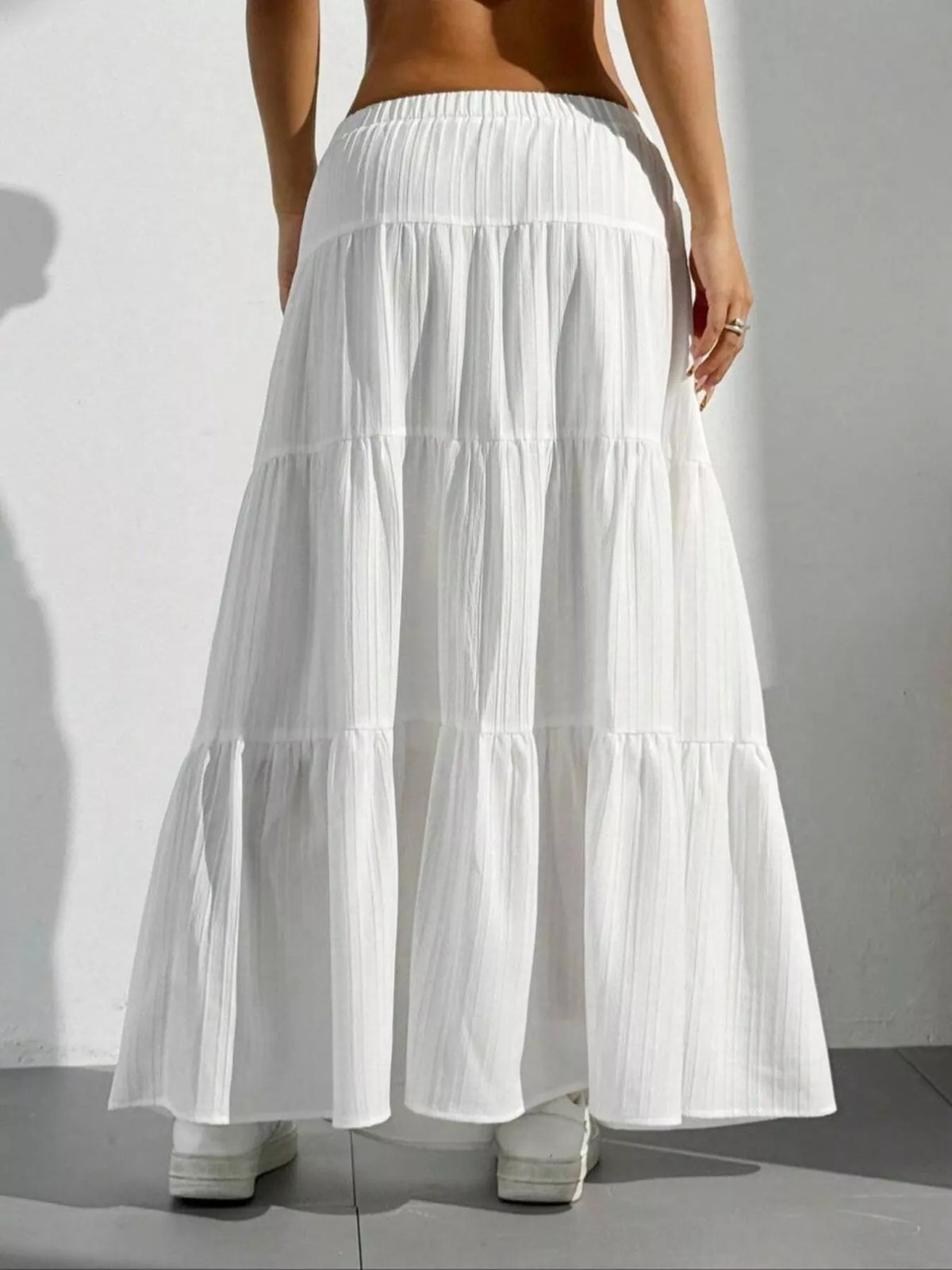 Trendsi Flowy Tiered Maxi Skirt -
