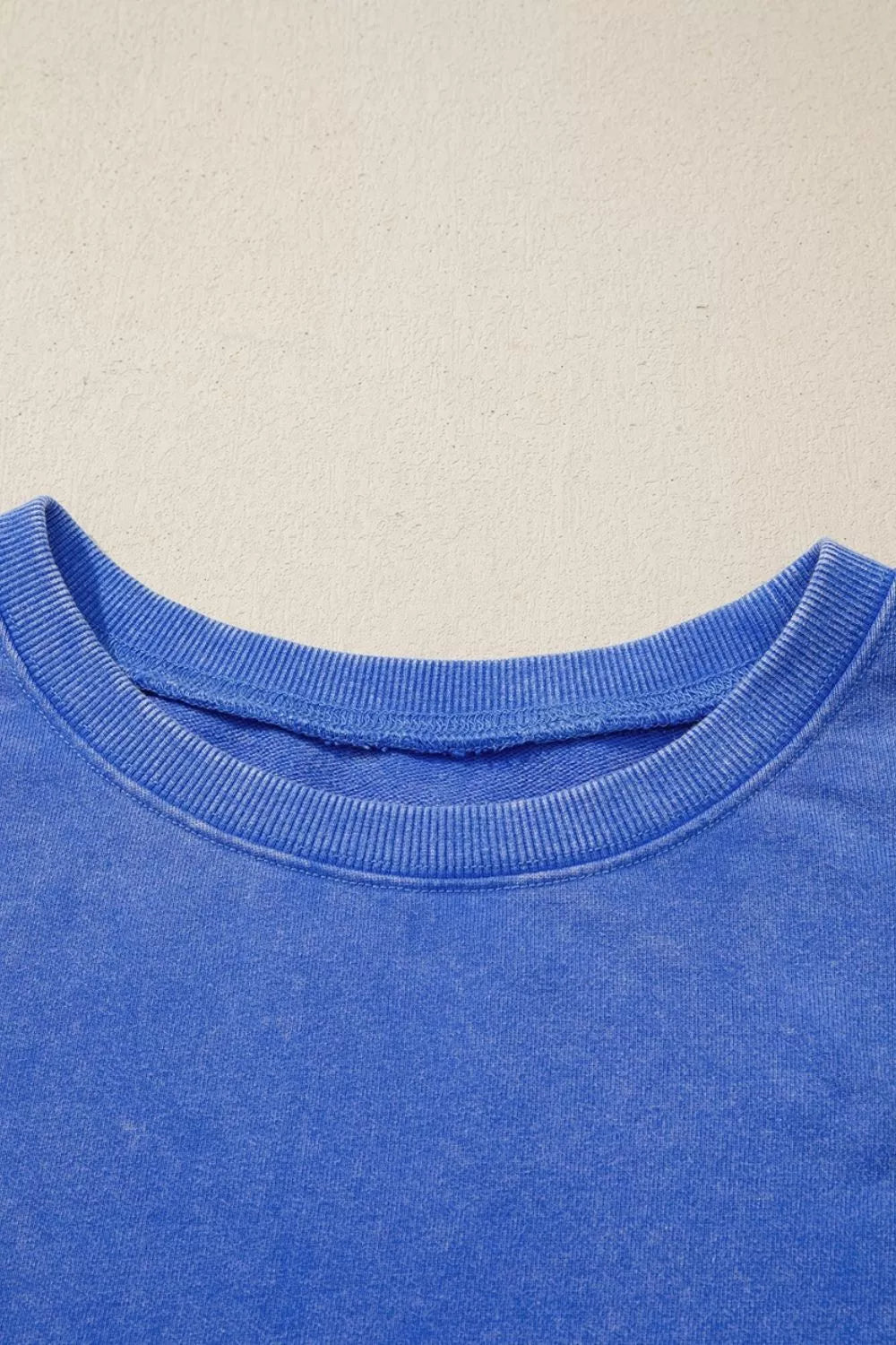 Trendsi Mineral Wash Split Hem Loose Tunic Sweatshirt -