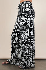 Trendsi VERY J Printed Casual Wide Leg Resort Pants -