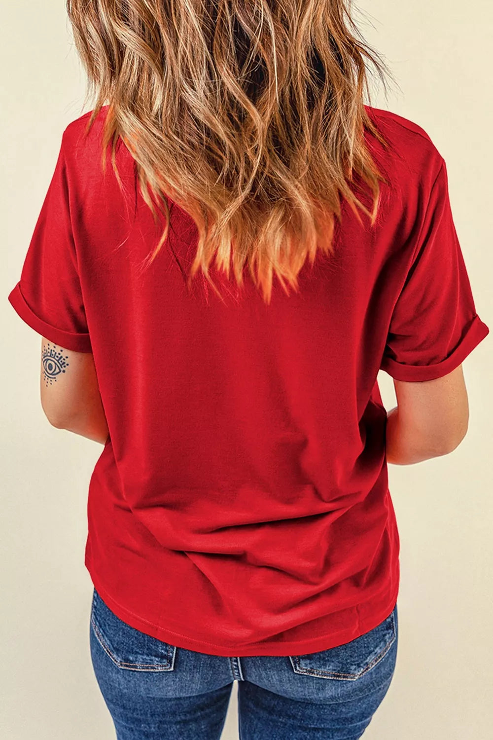 Football polka-dot letter graphic Game Day T-shirt