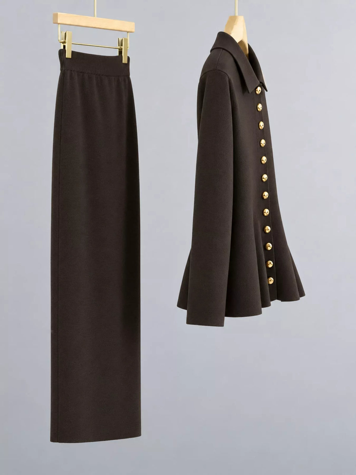 Cardigan and skirt set
