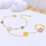 Trendsi Butterfly Charm Finger Bracelet -