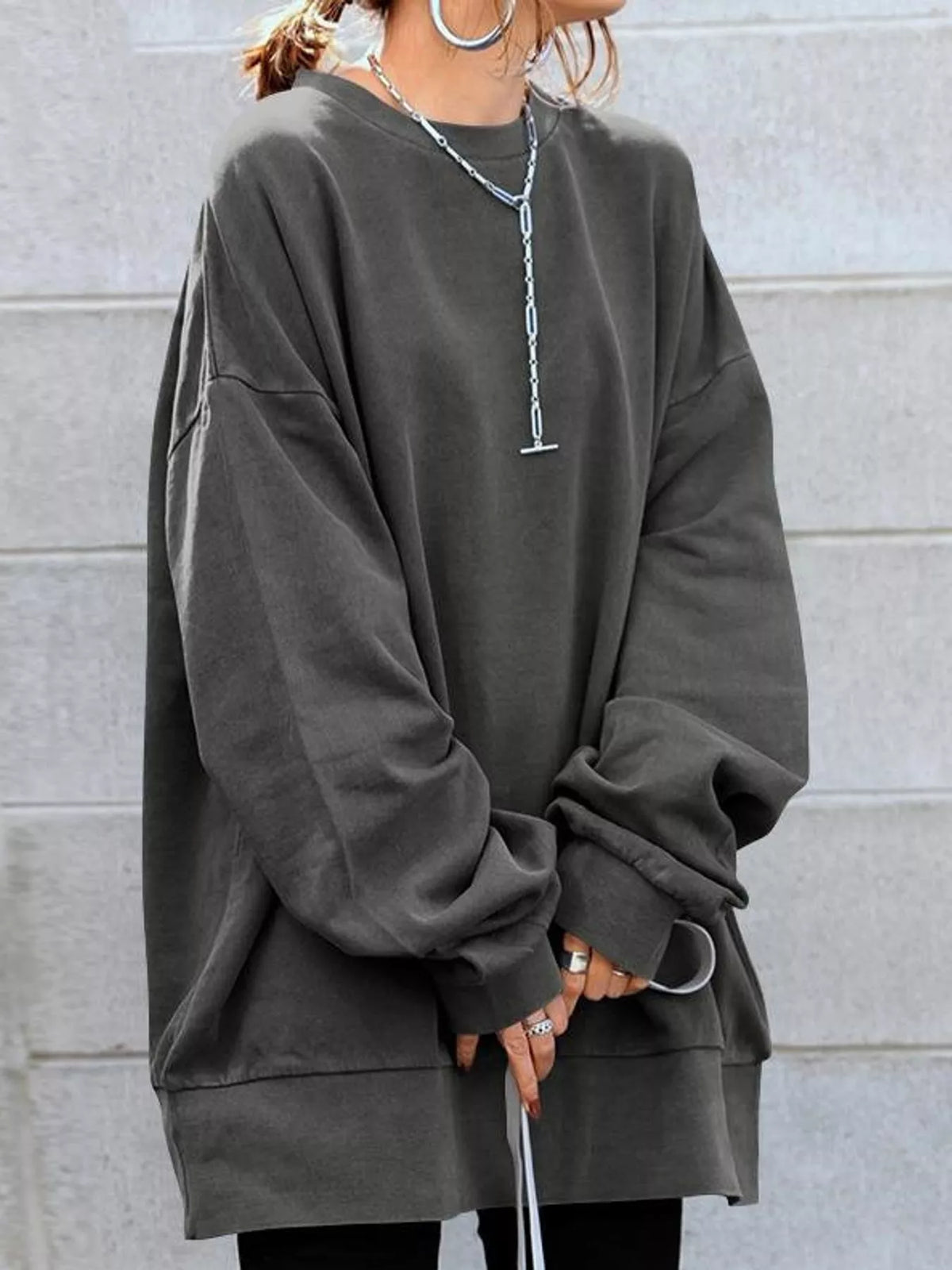 Gray relaxed sweatshirt