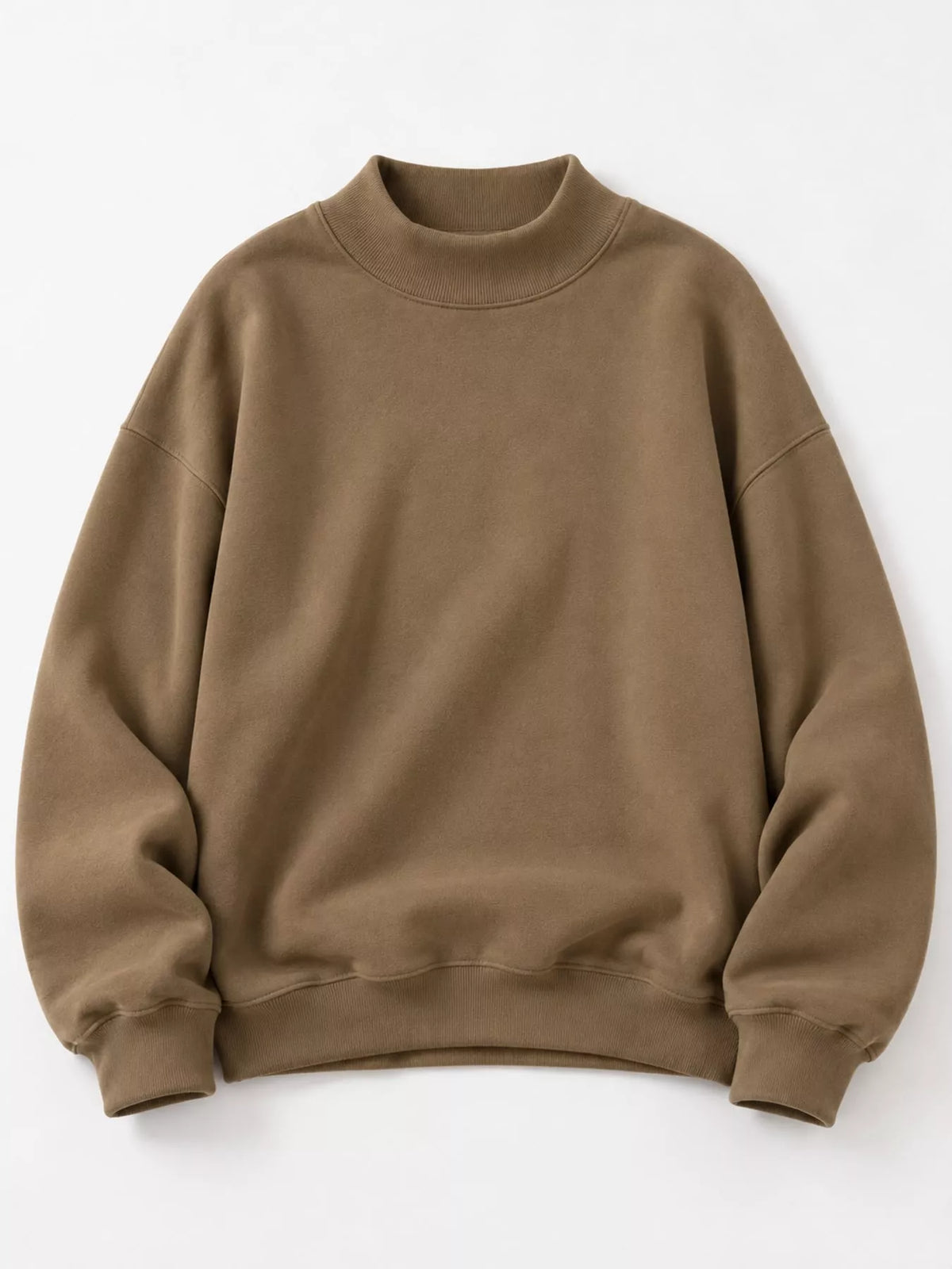 Brown oversized dropped shoulder sweatshirt, product view