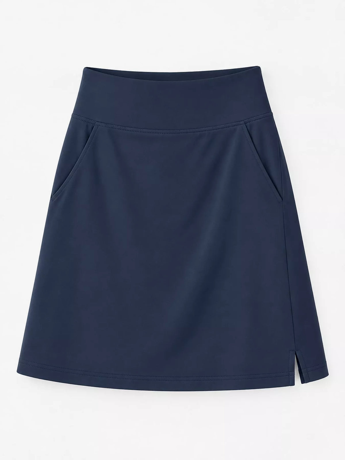 High-Waisted Athletic Skort with Side Pockets — garment front