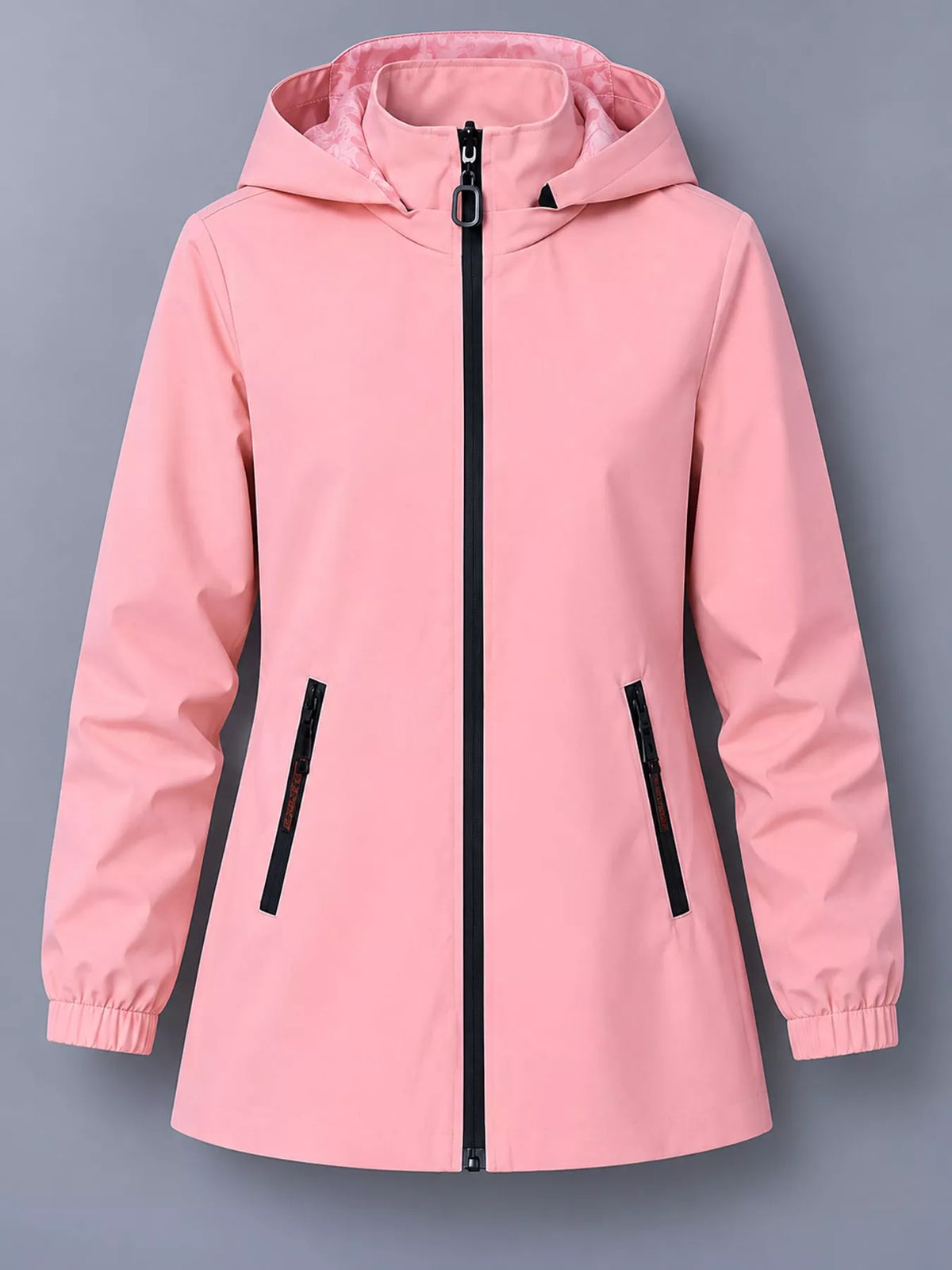 Zip-Up Hooded Jacket — garment front