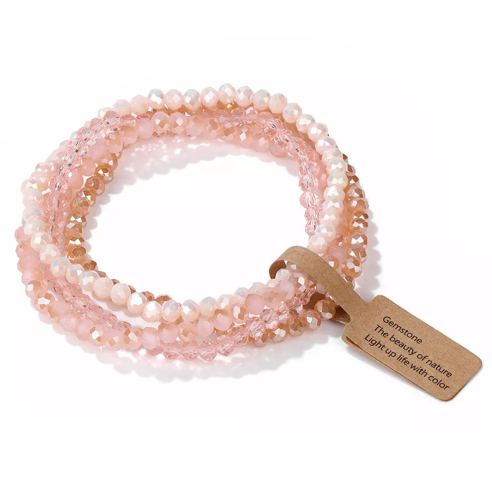 4 Piece Glass Bead Bracelet, product view
