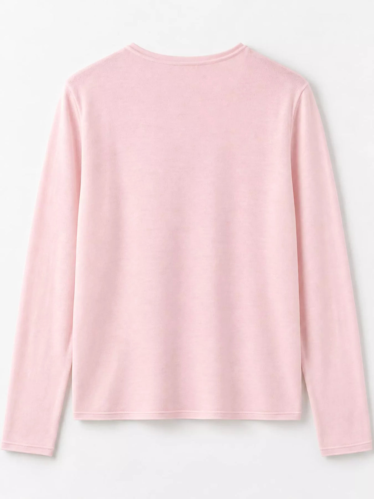 Round neck long sleeve cardigan, product view