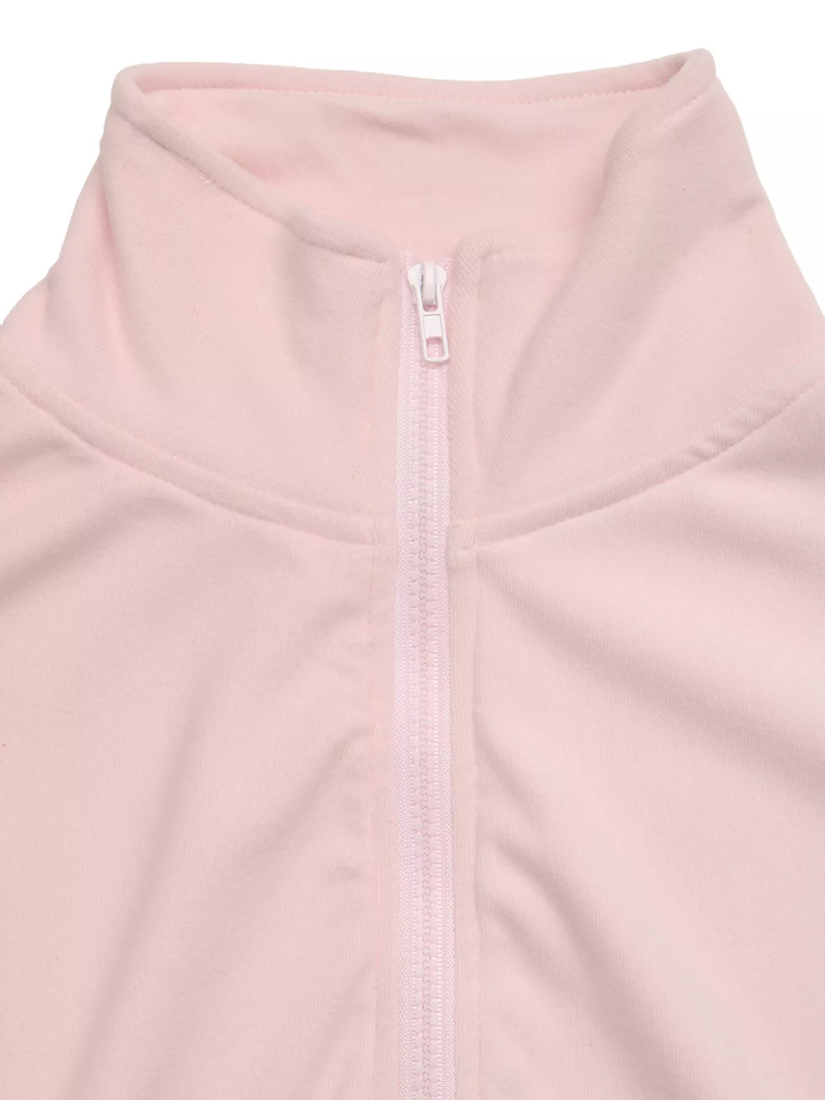 Zip-Up Drawstring Hem Sweatshirt — construction details