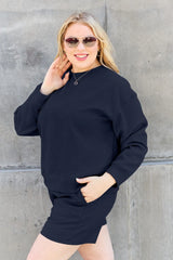 Trendsi Double Take Full Size Texture Long Sleeve Top and Drawstring Shorts Set -