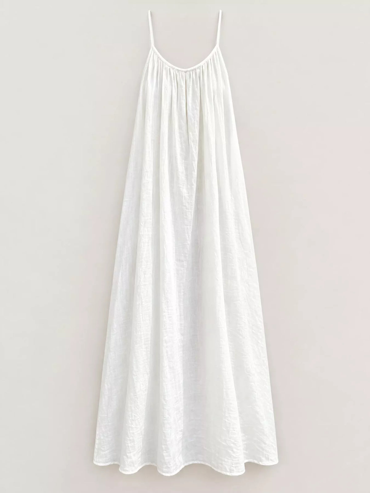 Backless Spaghetti Strap Maxi Dress — garment front