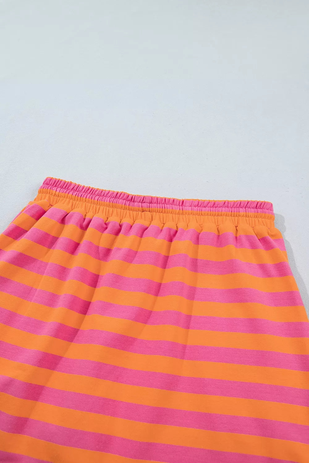 Women's striped colorblock mock-neck pullover and mini skort set