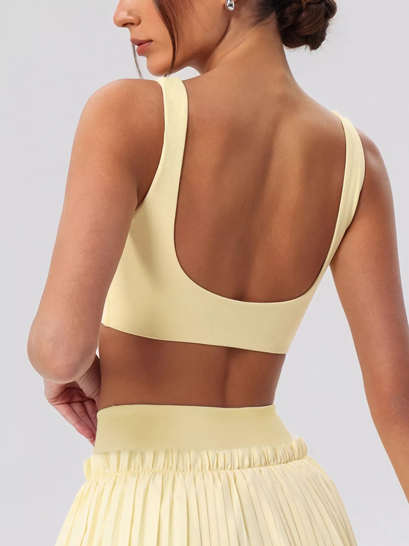 Trendsi Sleeveless Top and Pleated Skirt Active Set -