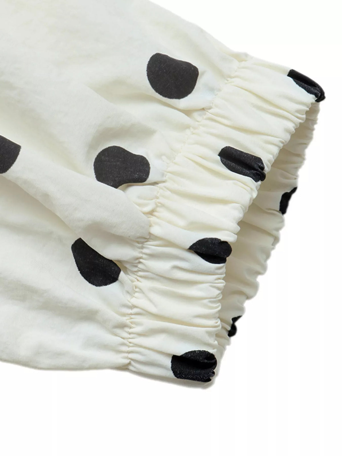 Trendsi Polka Dot Stand-Collar Casual Jacket -