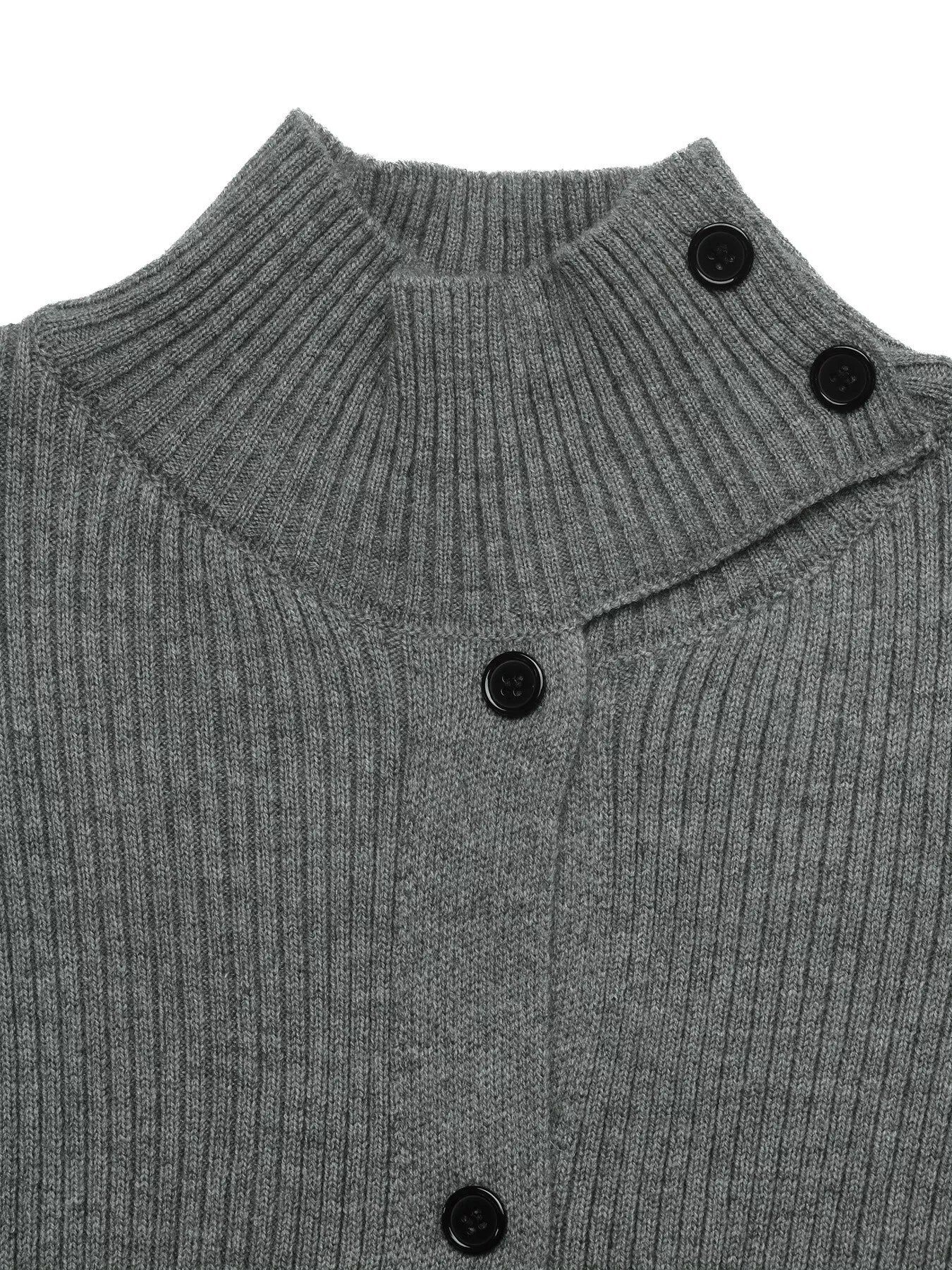 Trendsi Turtleneck Button-Down Cardigan -