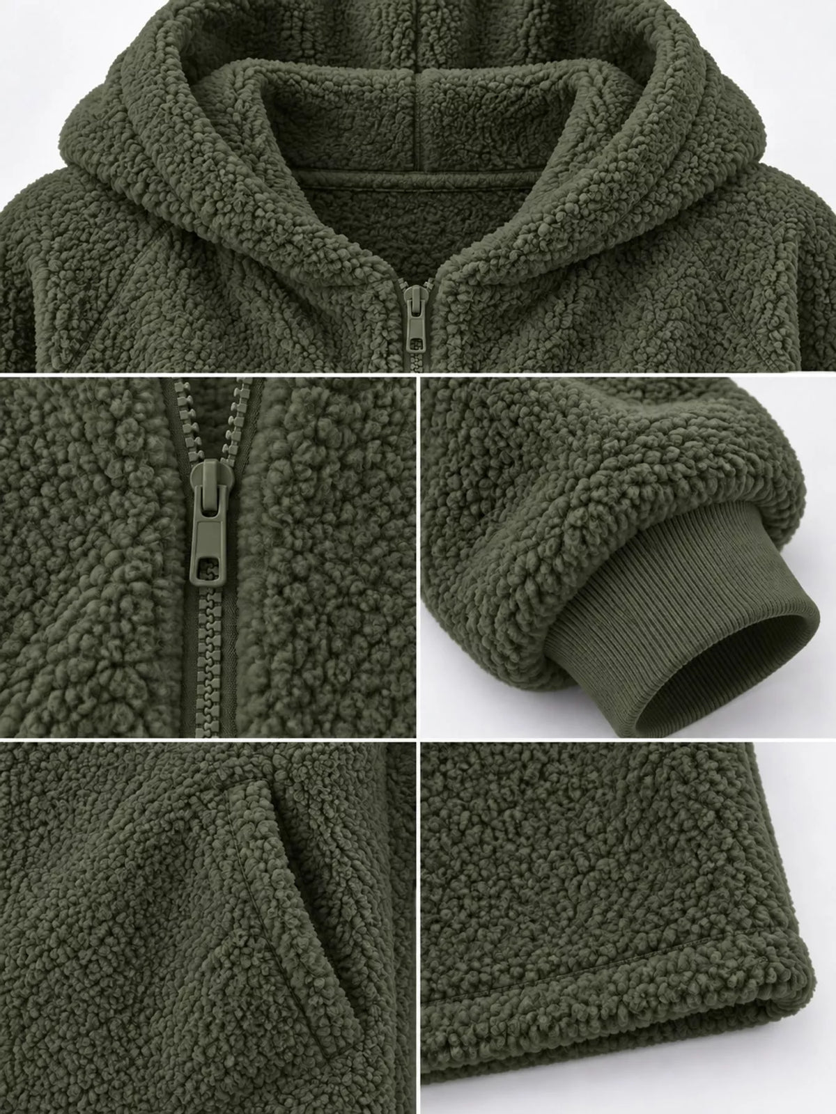 Long-sleeve coat, garment detail