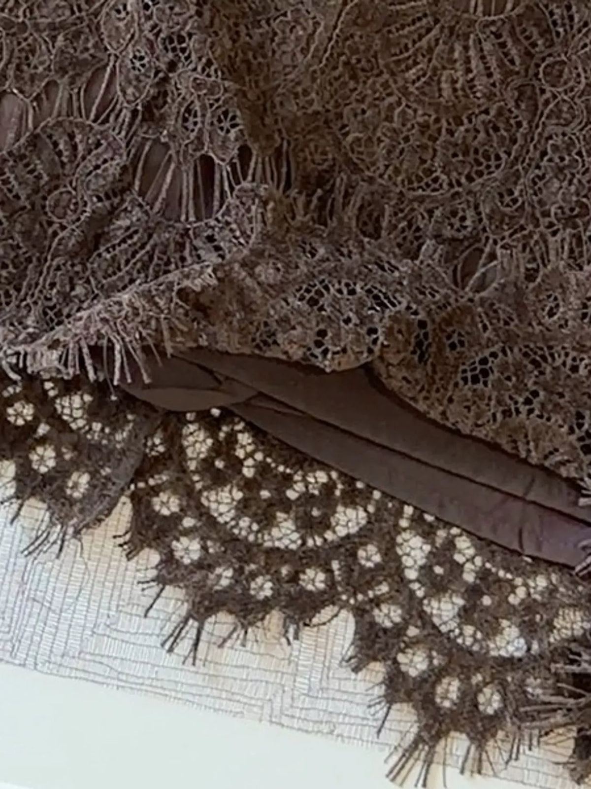 Lace Mini Skirt — construction details