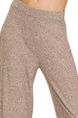 Trendsi Zenana Soft Elastic Waisted Flare Pants -