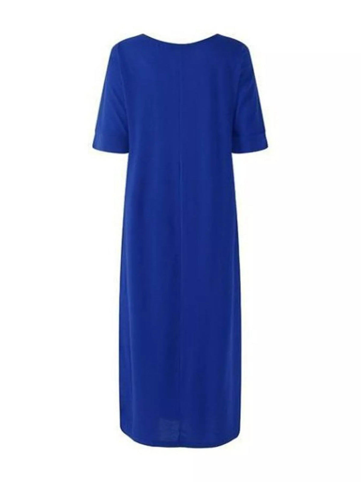High-Slit Maxi Tunic Dress — garment front