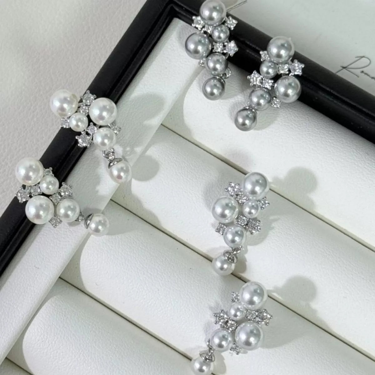Trendsi Pearl Cluster Earrings -