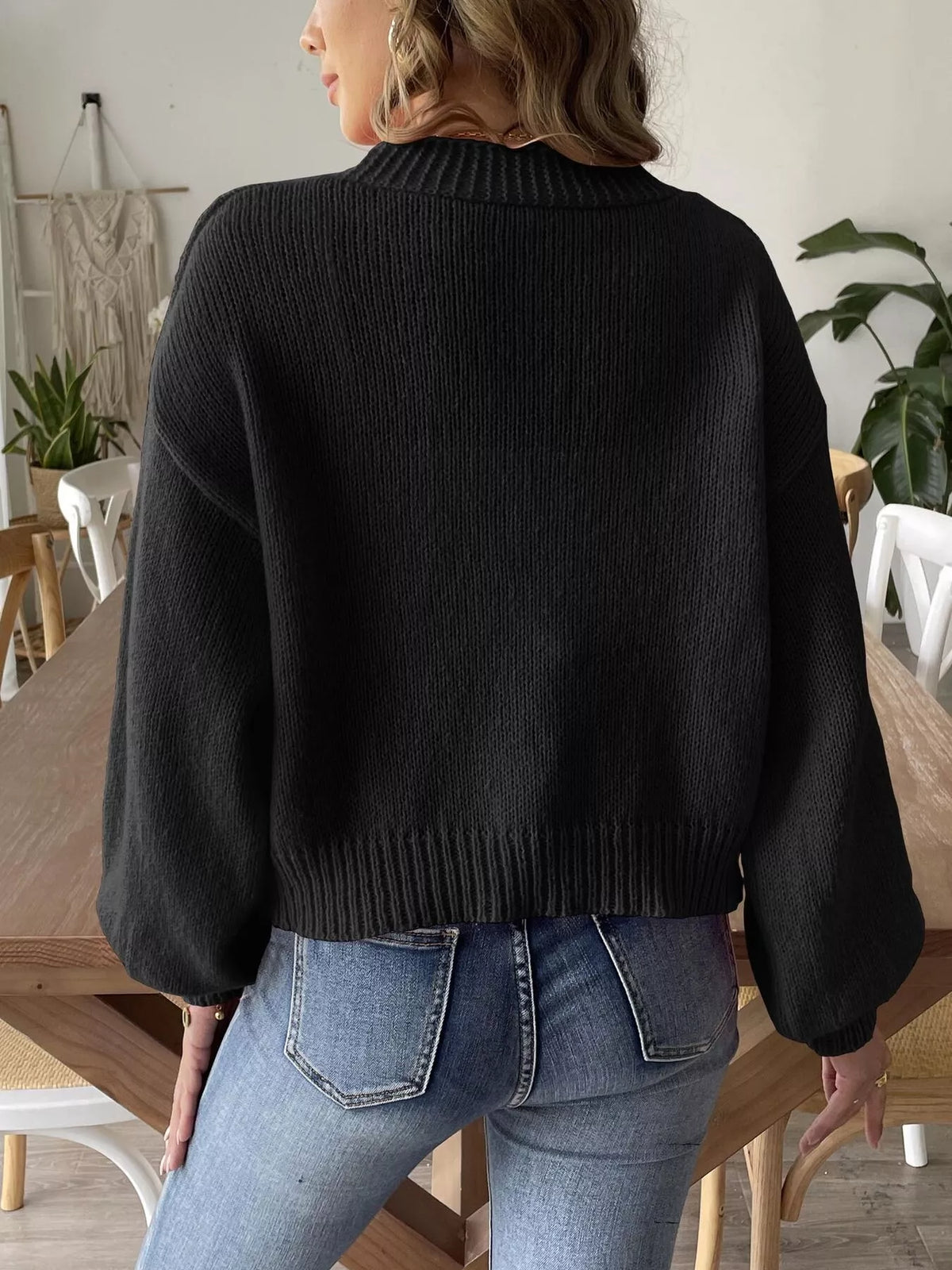 Flower open-front cardigan