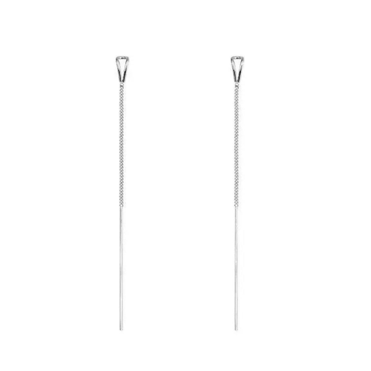 Trendsi 925 Sterling Silver Chain Earrings -