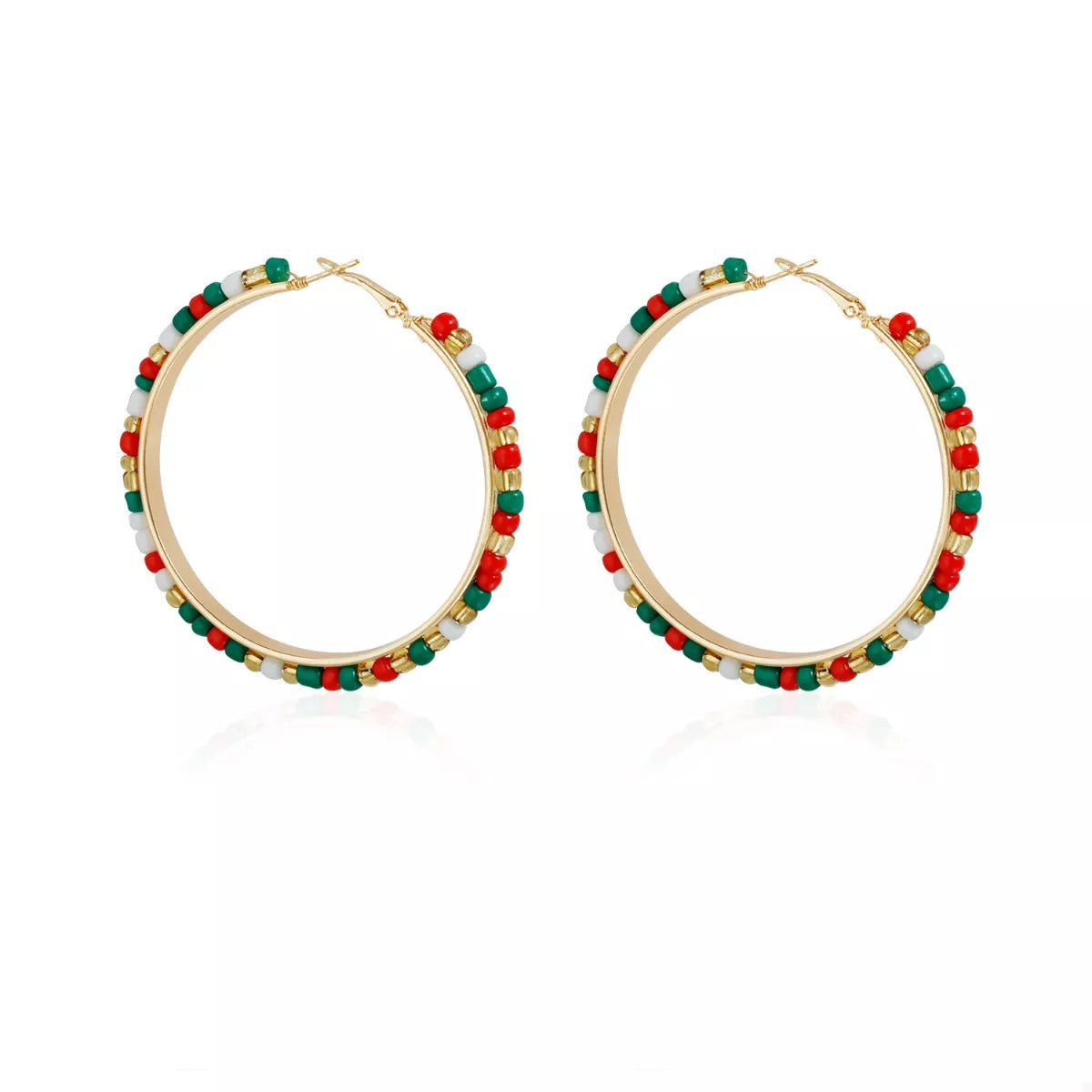 Trendsi 18K Gold-Plated Hoop Earrings -