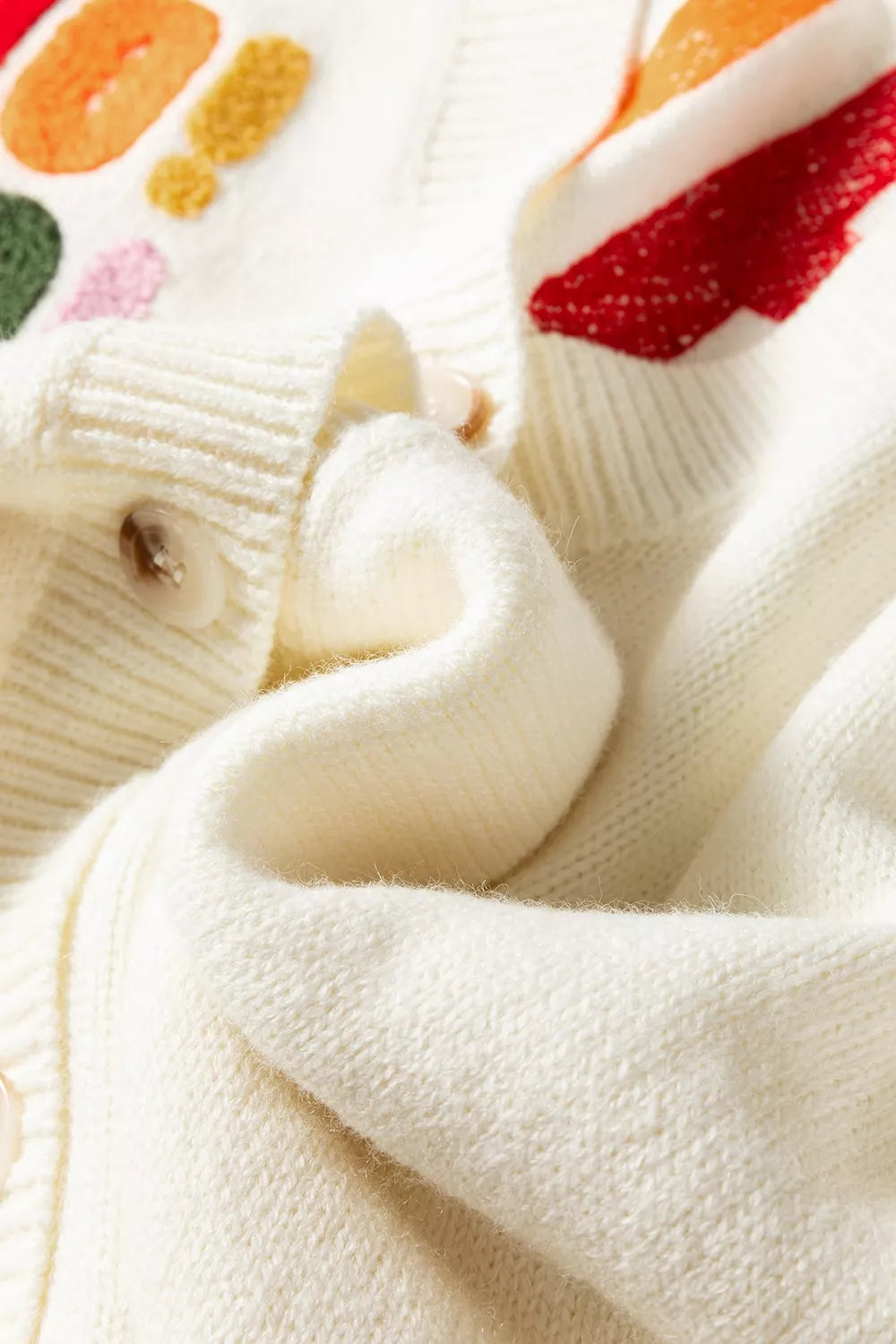 Trendsi 'HO HO HO' Button Up Knit Cardigan -