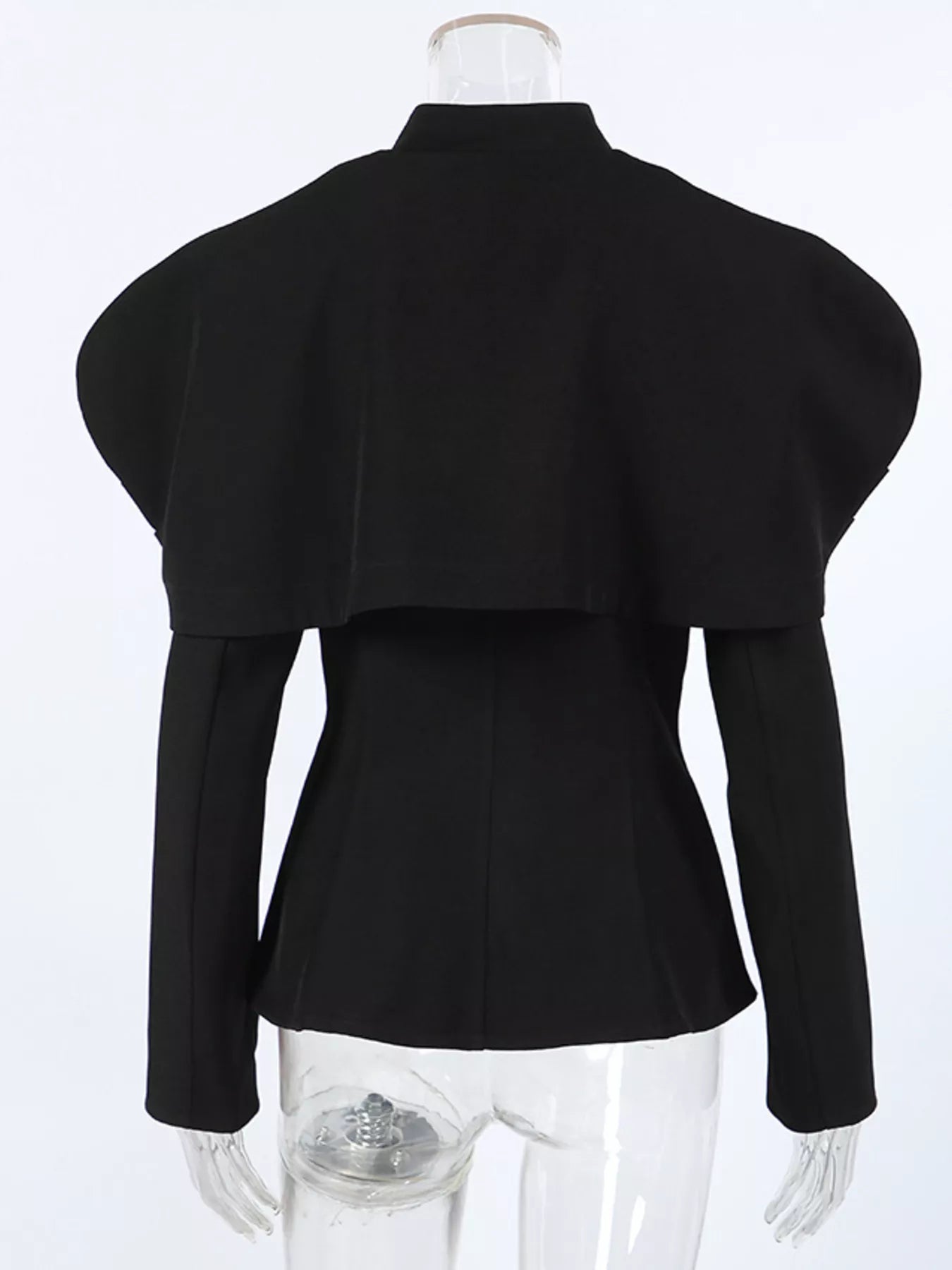 Trendsi Cape-Style Button Up Outerwear -