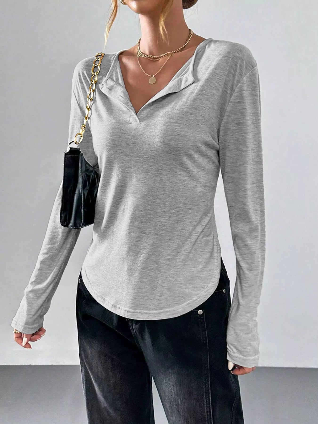 Women's casual long sleeve T-shirt